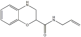 N-allyl-3,4-dihydro-2H-1,4-benzoxazine-2-carboxamide Struktur