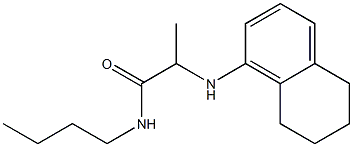 N-butyl-2-(5,6,7,8-tetrahydronaphthalen-1-ylamino)propanamide Struktur