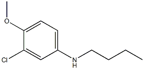 N-butyl-3-chloro-4-methoxyaniline Struktur