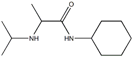 N-cyclohexyl-2-(propan-2-ylamino)propanamide Struktur