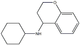 N-cyclohexyl-3,4-dihydro-2H-1-benzopyran-4-amine Struktur