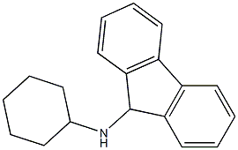 N-cyclohexyl-9H-fluoren-9-amine Struktur