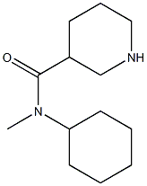 N-cyclohexyl-N-methylpiperidine-3-carboxamide Struktur