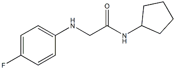 N-cyclopentyl-2-[(4-fluorophenyl)amino]acetamide Struktur