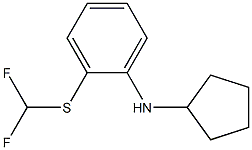 N-cyclopentyl-2-[(difluoromethyl)sulfanyl]aniline Struktur