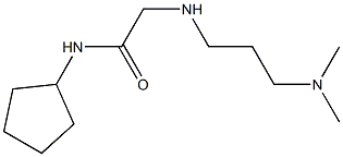 N-cyclopentyl-2-{[3-(dimethylamino)propyl]amino}acetamide Struktur