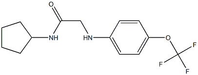 N-cyclopentyl-2-{[4-(trifluoromethoxy)phenyl]amino}acetamide Struktur