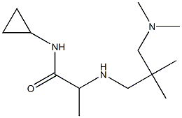 N-cyclopropyl-2-({2-[(dimethylamino)methyl]-2-methylpropyl}amino)propanamide Struktur