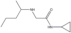 N-cyclopropyl-2-(pentan-2-ylamino)acetamide Struktur