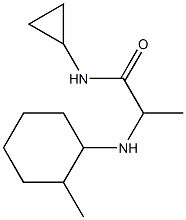 N-cyclopropyl-2-[(2-methylcyclohexyl)amino]propanamide Struktur