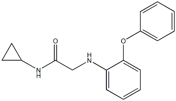 N-cyclopropyl-2-[(2-phenoxyphenyl)amino]acetamide Struktur