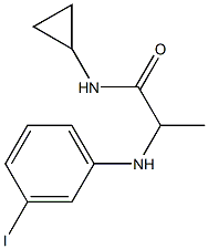 N-cyclopropyl-2-[(3-iodophenyl)amino]propanamide Struktur