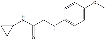 N-cyclopropyl-2-[(4-methoxyphenyl)amino]acetamide Struktur