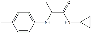 N-cyclopropyl-2-[(4-methylphenyl)amino]propanamide Struktur