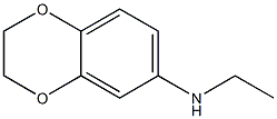 N-ethyl-2,3-dihydro-1,4-benzodioxin-6-amine Struktur