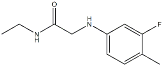 N-ethyl-2-[(3-fluoro-4-methylphenyl)amino]acetamide Struktur