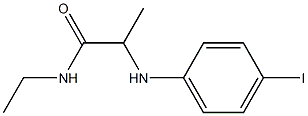 N-ethyl-2-[(4-iodophenyl)amino]propanamide Struktur