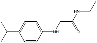 N-ethyl-2-{[4-(propan-2-yl)phenyl]amino}acetamide Struktur