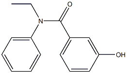 N-ethyl-3-hydroxy-N-phenylbenzamide Struktur