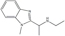 N-ethyl-N-[1-(1-methyl-1H-benzimidazol-2-yl)ethyl]amine Struktur