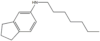 N-heptyl-2,3-dihydro-1H-inden-5-amine Struktur