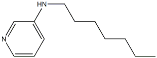 N-heptylpyridin-3-amine Struktur