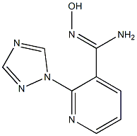 N'-hydroxy-2-(1H-1,2,4-triazol-1-yl)pyridine-3-carboximidamide Struktur