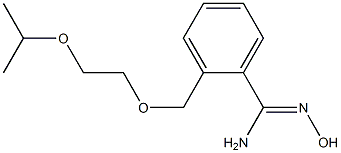 N'-hydroxy-2-[(2-isopropoxyethoxy)methyl]benzenecarboximidamide Struktur