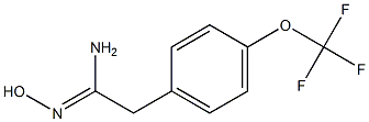 N'-hydroxy-2-[4-(trifluoromethoxy)phenyl]ethanimidamide Struktur