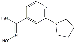 N'-hydroxy-2-pyrrolidin-1-ylpyridine-4-carboximidamide Struktur