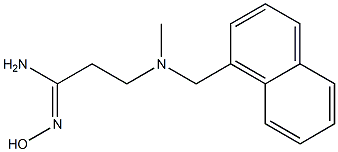 N'-hydroxy-3-[methyl(naphthalen-1-ylmethyl)amino]propanimidamide Struktur