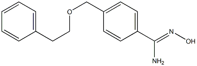 N'-hydroxy-4-[(2-phenylethoxy)methyl]benzene-1-carboximidamide Struktur