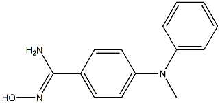 N'-hydroxy-4-[methyl(phenyl)amino]benzene-1-carboximidamide Struktur