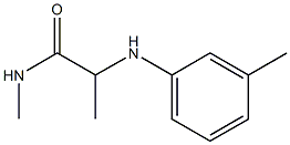 N-methyl-2-[(3-methylphenyl)amino]propanamide Struktur