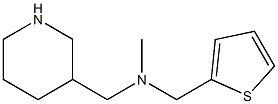 N-methyl-N-(piperidin-3-ylmethyl)-N-(thien-2-ylmethyl)amine Struktur