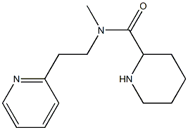 N-methyl-N-[2-(pyridin-2-yl)ethyl]piperidine-2-carboxamide Struktur