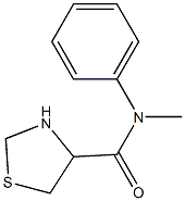 N-methyl-N-phenyl-1,3-thiazolidine-4-carboxamide Struktur