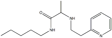 N-pentyl-2-{[2-(pyridin-2-yl)ethyl]amino}propanamide Struktur