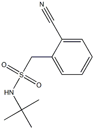 N-tert-butyl(2-cyanophenyl)methanesulfonamide Struktur