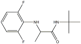 N-tert-butyl-2-[(2,6-difluorophenyl)amino]propanamide Struktur