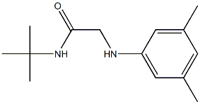 N-tert-butyl-2-[(3,5-dimethylphenyl)amino]acetamide Struktur