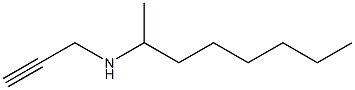 octan-2-yl(prop-2-yn-1-yl)amine Struktur