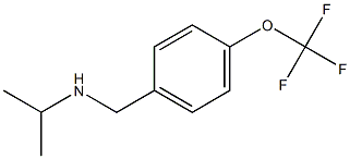 propan-2-yl({[4-(trifluoromethoxy)phenyl]methyl})amine Struktur