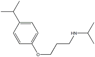 propan-2-yl({3-[4-(propan-2-yl)phenoxy]propyl})amine Struktur