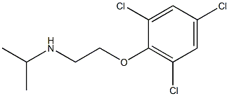 propan-2-yl[2-(2,4,6-trichlorophenoxy)ethyl]amine Struktur