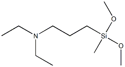 N-ethyl-N-(methyldimethoxysilylpropyl)ethanamine Struktur