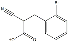 3-(2-Bromophenyl)-2-cyanopropionic acid Struktur