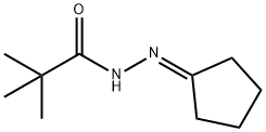 Propanoic  acid,  2,2-dimethyl-,  2-cyclopentylidenehydrazide Struktur