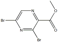 3,5-Dibromo-pyrazine-2-carboxylic acid methyl ester Struktur