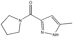 5-methyl-3-(1-pyrrolidinylcarbonyl)-1H-pyrazole Struktur